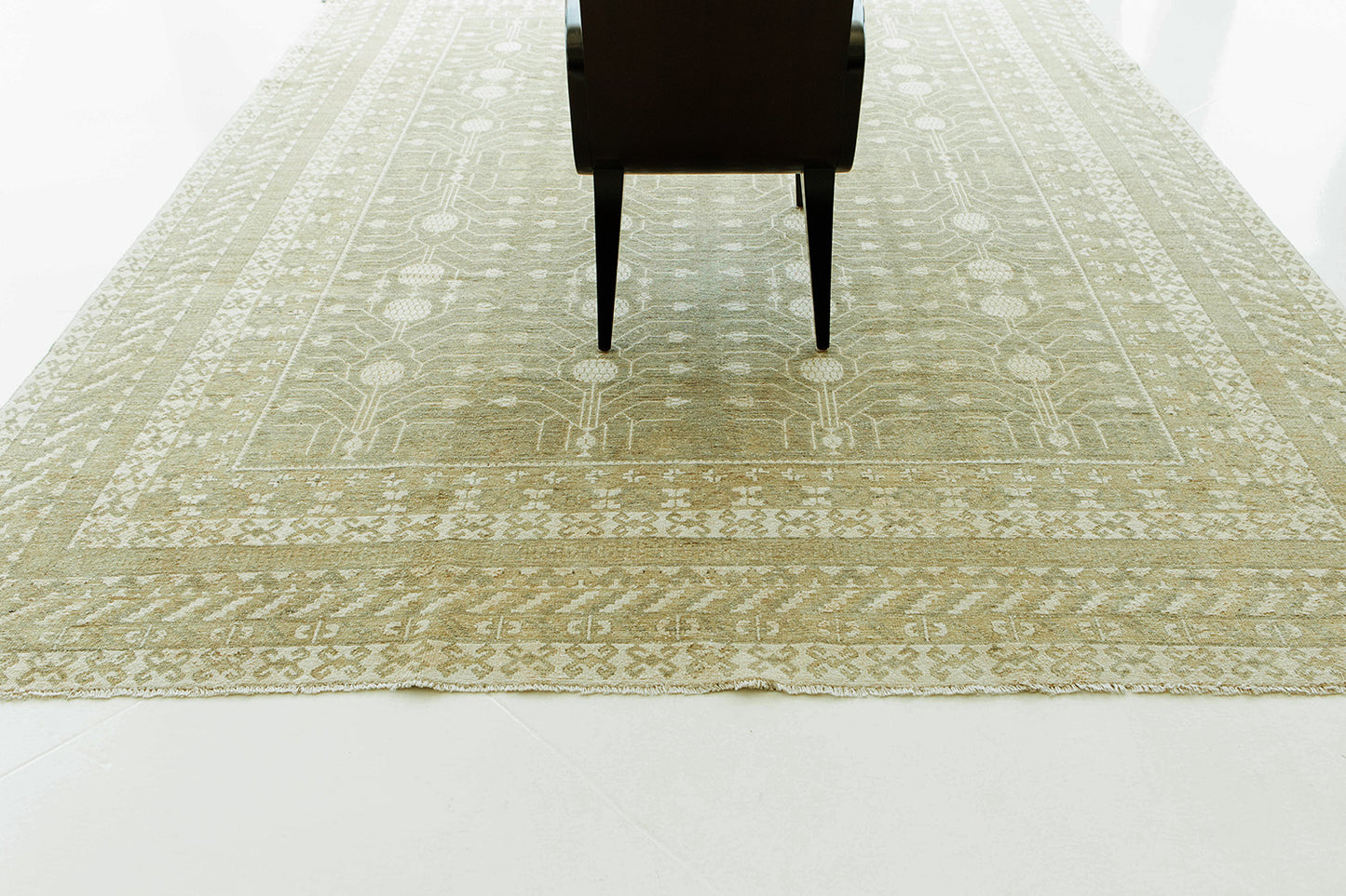 Vintage Style 18 Century Khotan Revival Rug