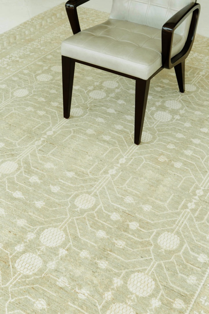Vintage Style 18 Century Khotan Revival Rug