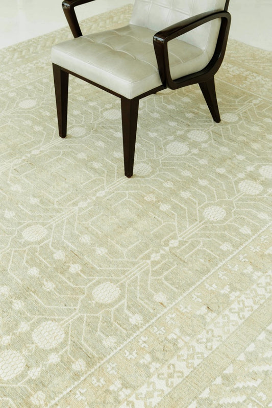 Vintage Style 18 Century Khotan Revival Rug