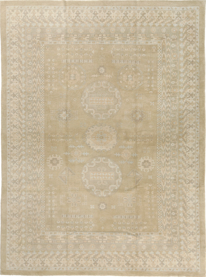 Vintage Style 18 Century Khotan Revival Rug