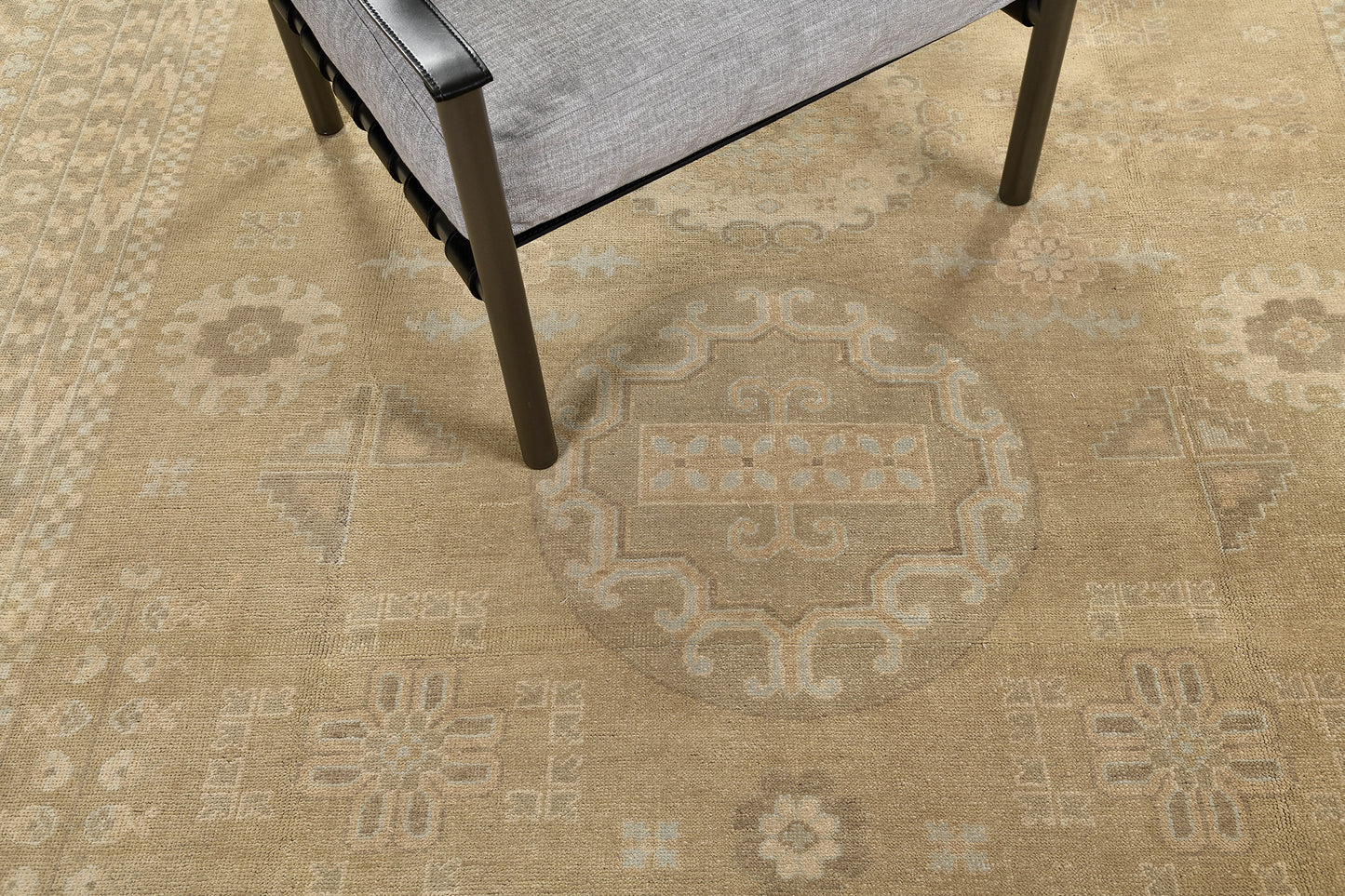 Vintage Style 18 Century Khotan Revival Rug