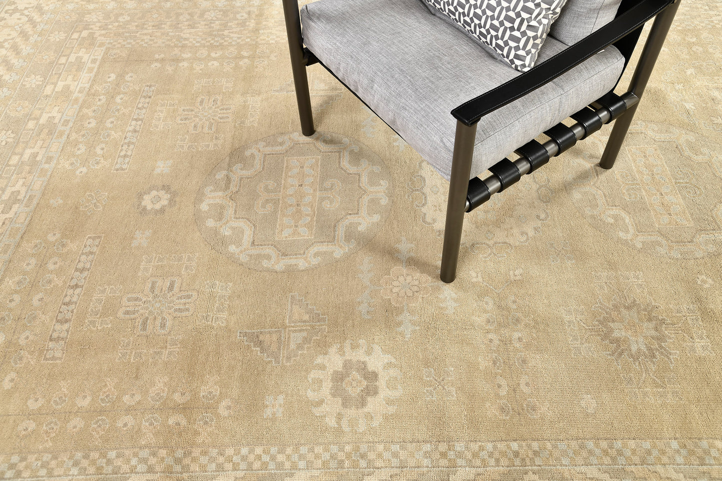 Vintage Style 18 Century Khotan Revival Rug