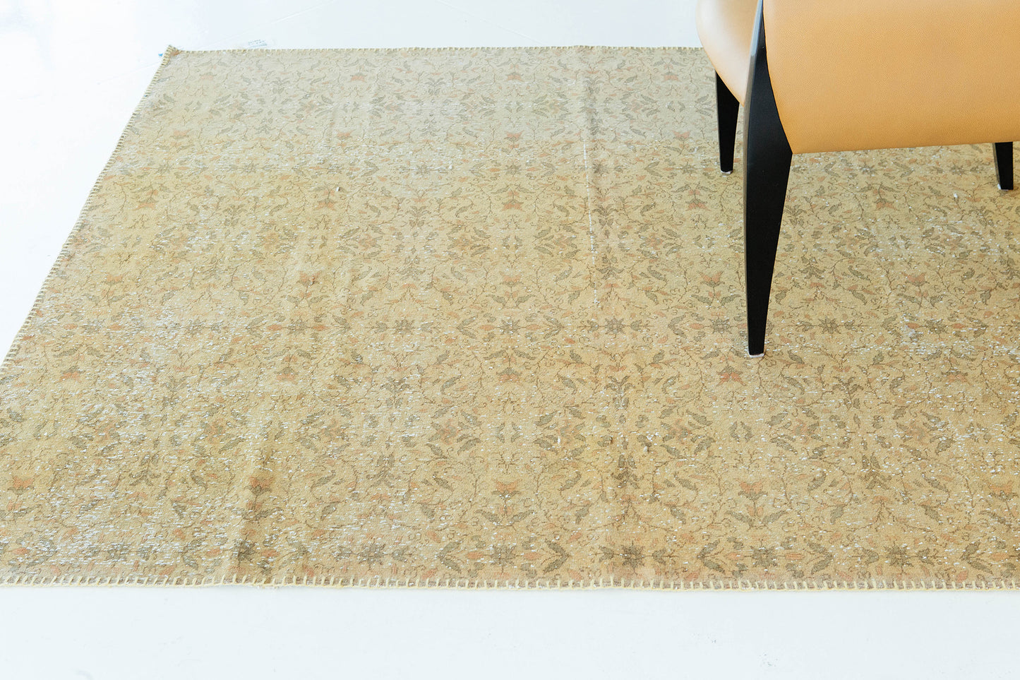 Overdyed Vintage Turkish Anatolian Square Rug