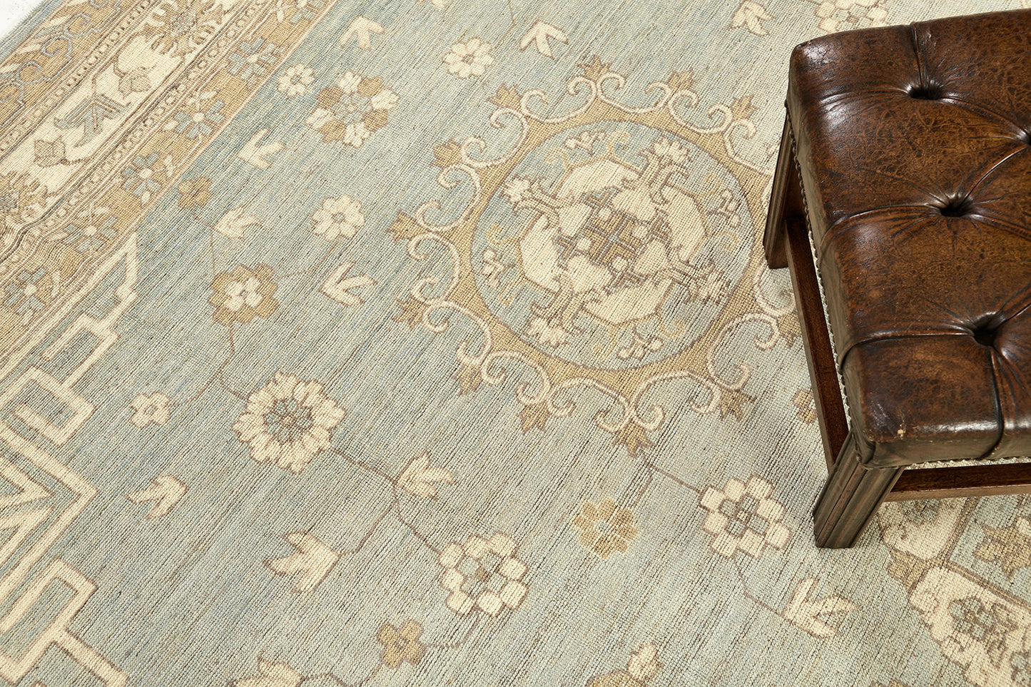 Vintage Style Khotan Revival Rug