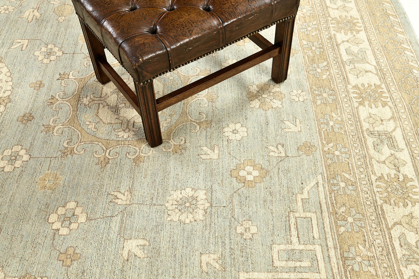 Vintage Style Khotan Revival Rug