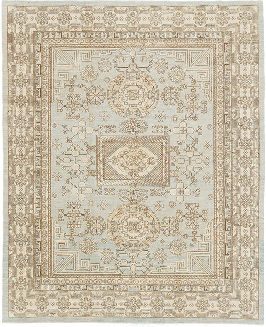 Vintage Style 18 Century Khotan Revival Rug