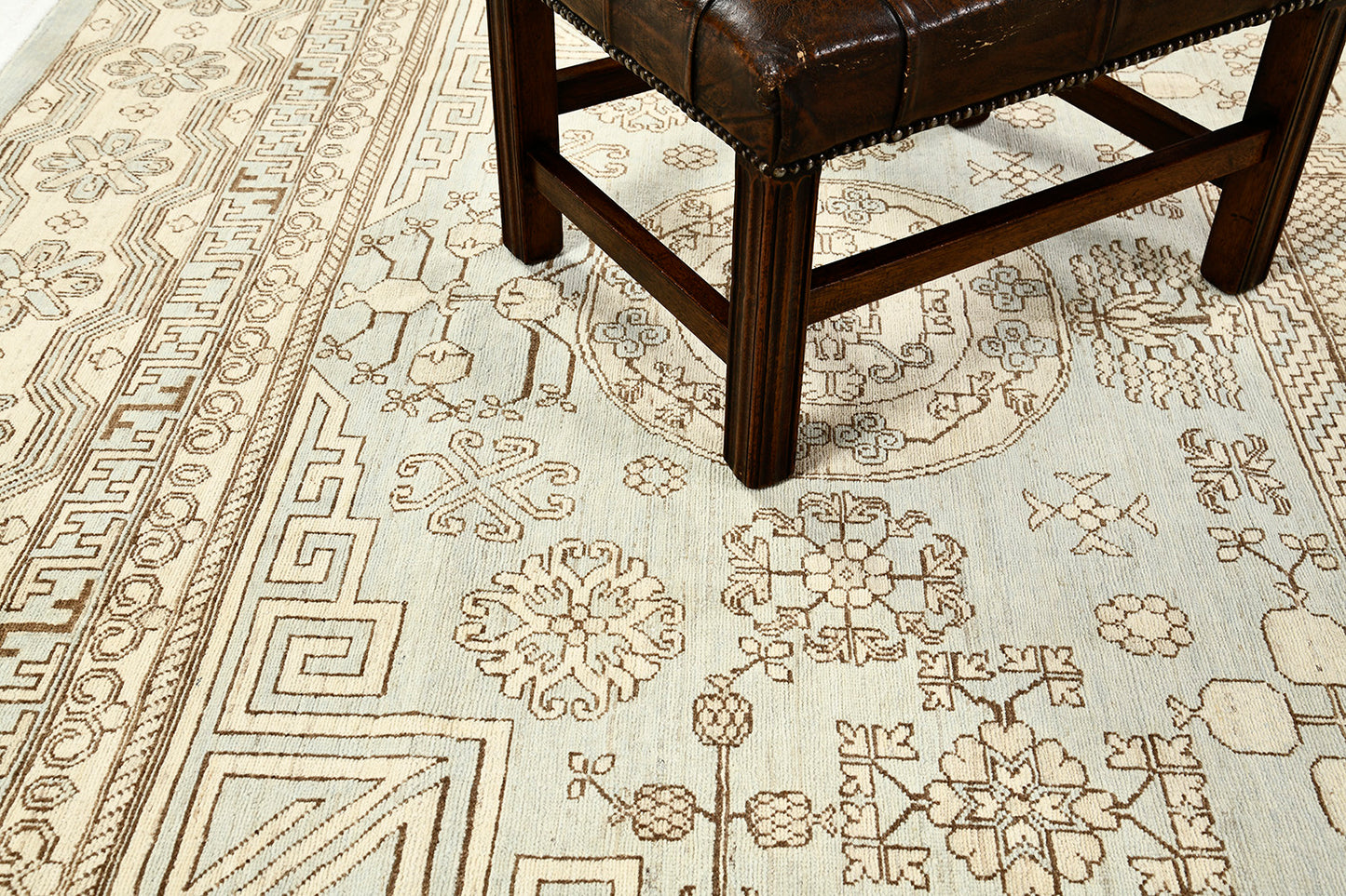 Vintage Style 18 Century Khotan Revival Rug