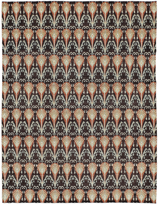 Vintage Style Ikat Design Rug