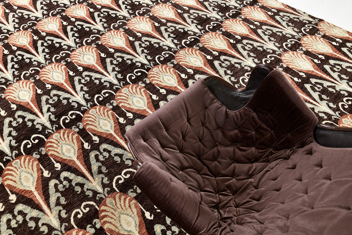 Vintage Style Ikat Design Rug