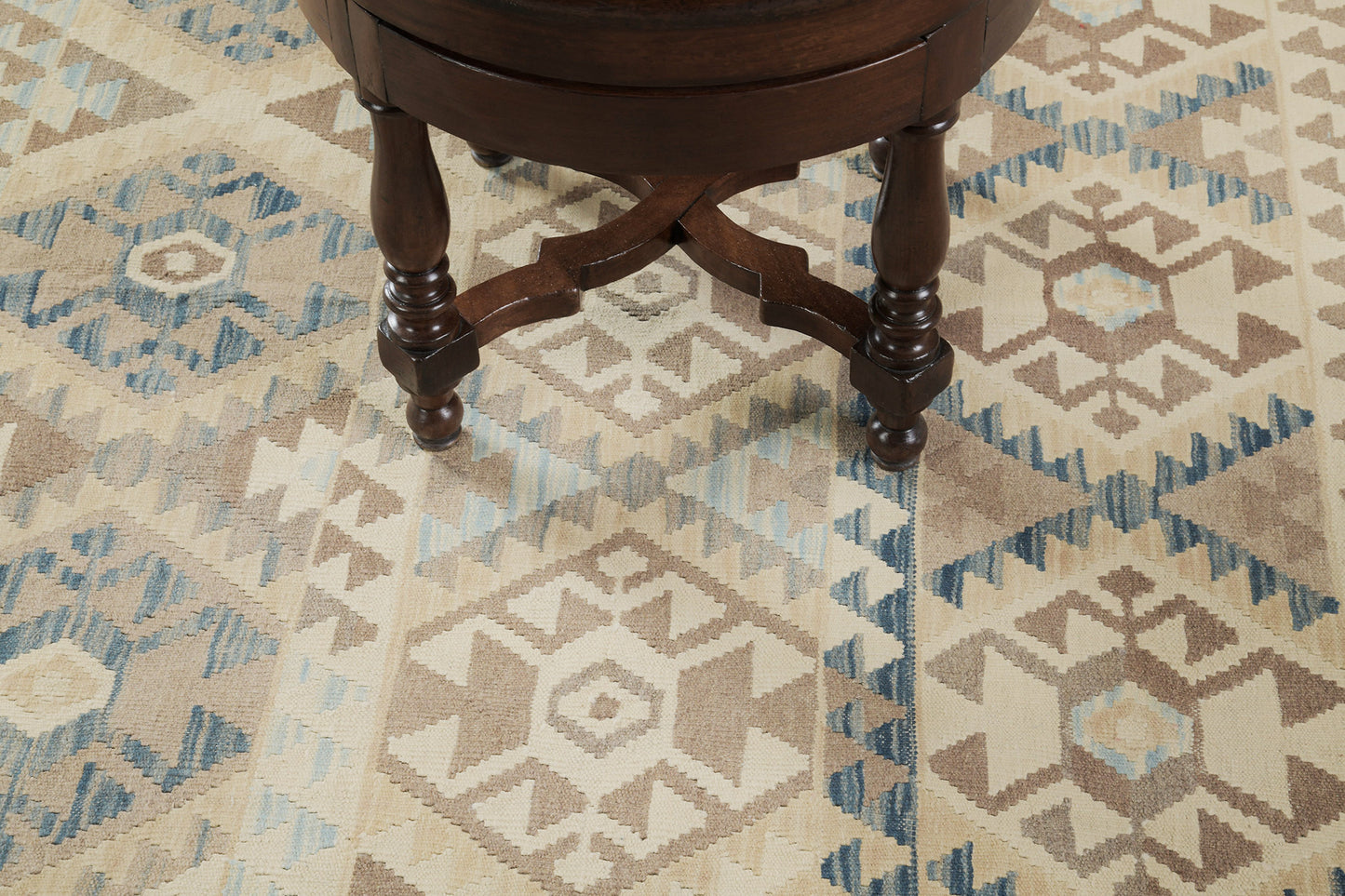 Vintage Style Tribal Natural Dye Flat Weave Kilim