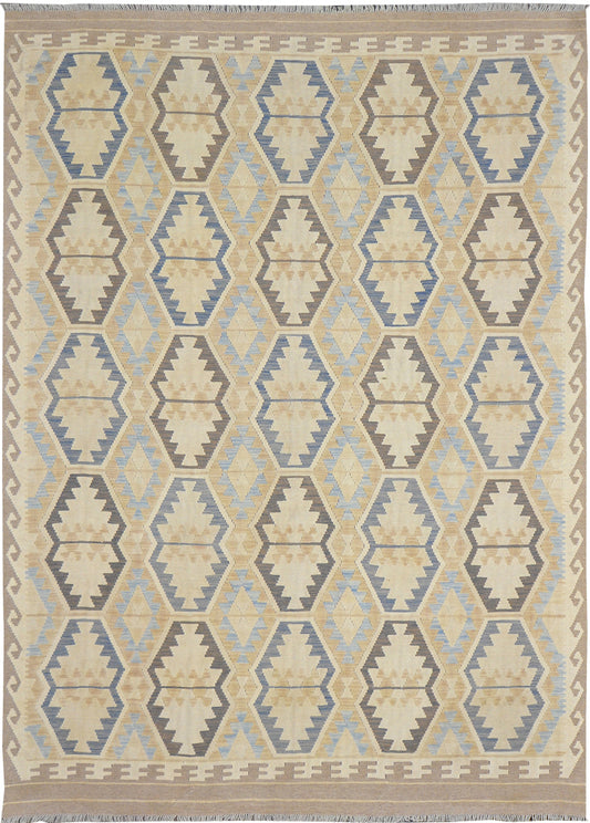 Vintage Style Tribal Natural Dye Flat Weave Kilim