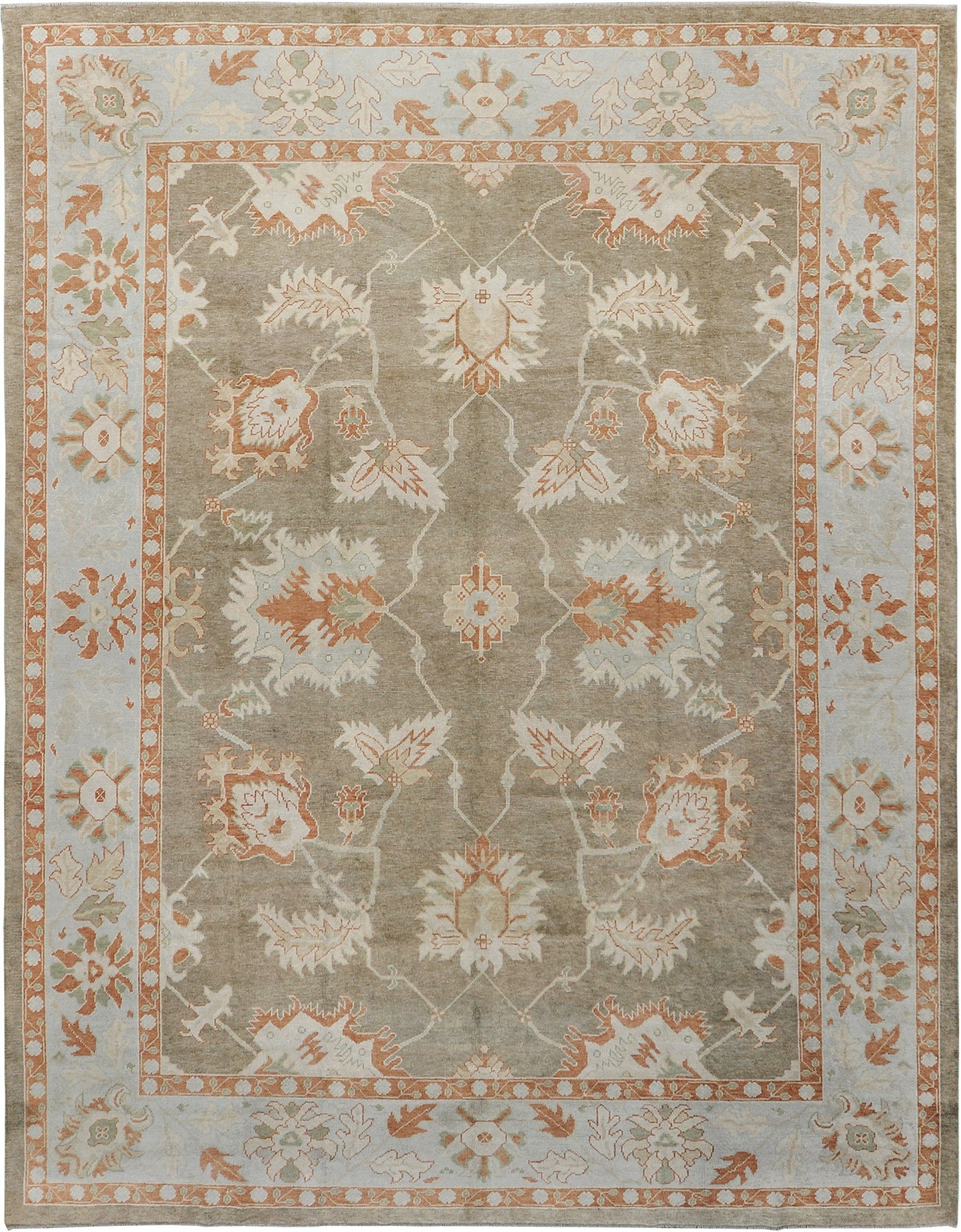 Turkish Oushak Revival Rug