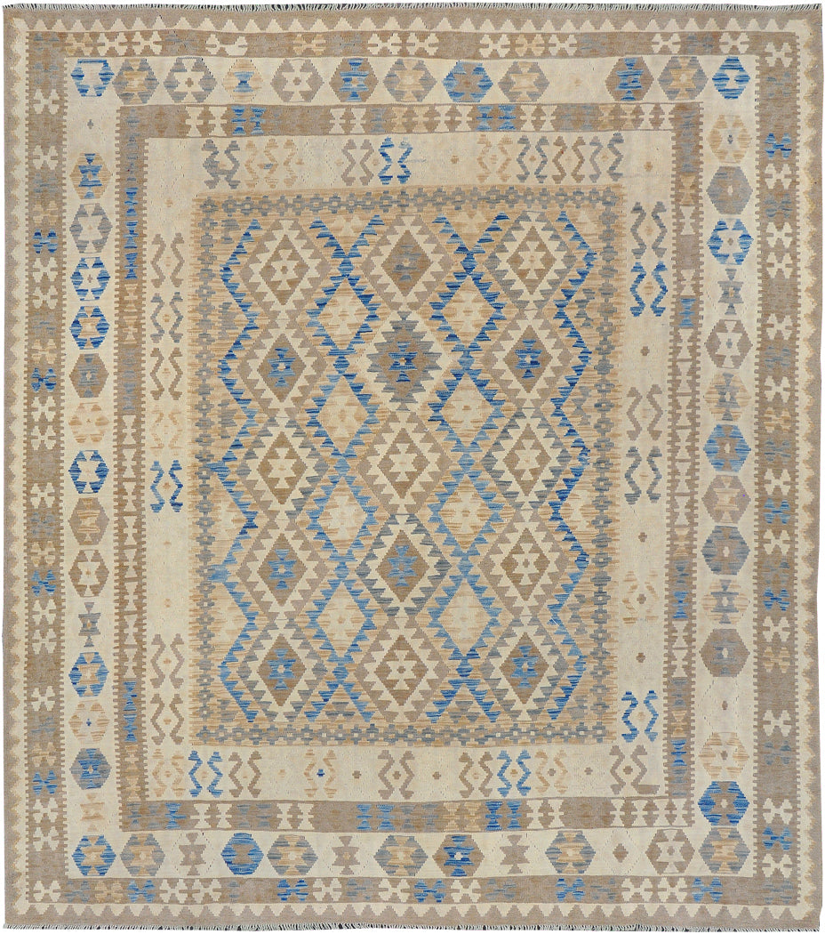 Vintage Style Tribal Natural Dye Flat Weave Kilim