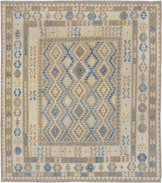 Vintage Style Tribal Natural Dye Flat Weave Kilim
