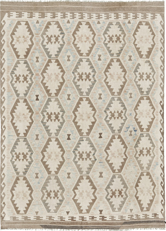 Vintage Style Tribal Natural Dye Flat Weave Kilim