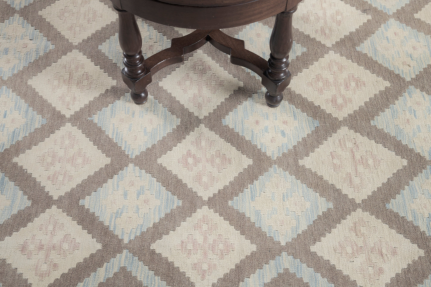 Vintage Style Tribal Natural Dye Flat Weave Kilim