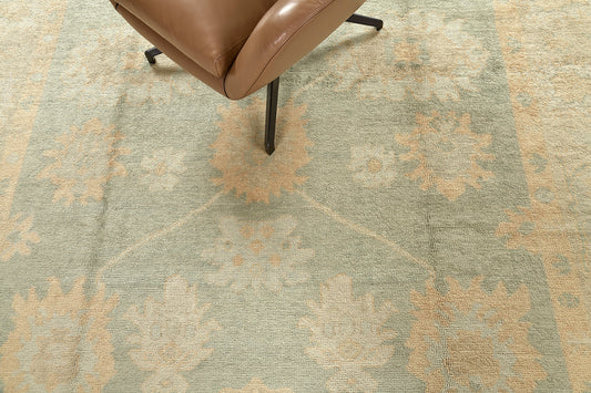 Turkish Oushak Revival Rug