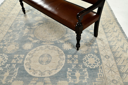 Vintage Style Khotan Revival Rug