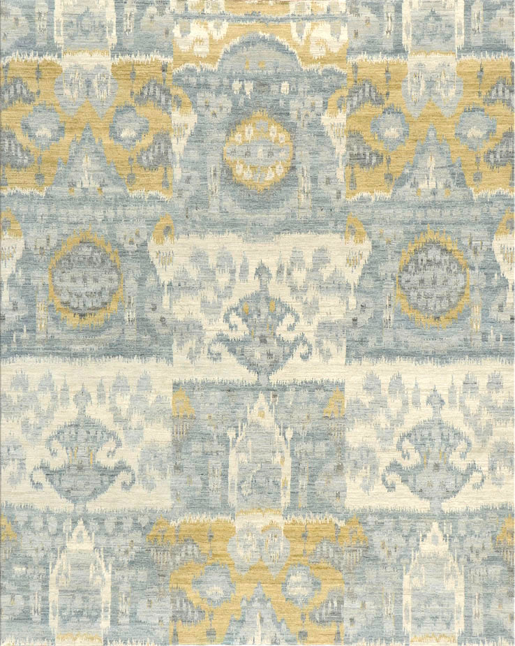 Ikat Design Rug Pardah