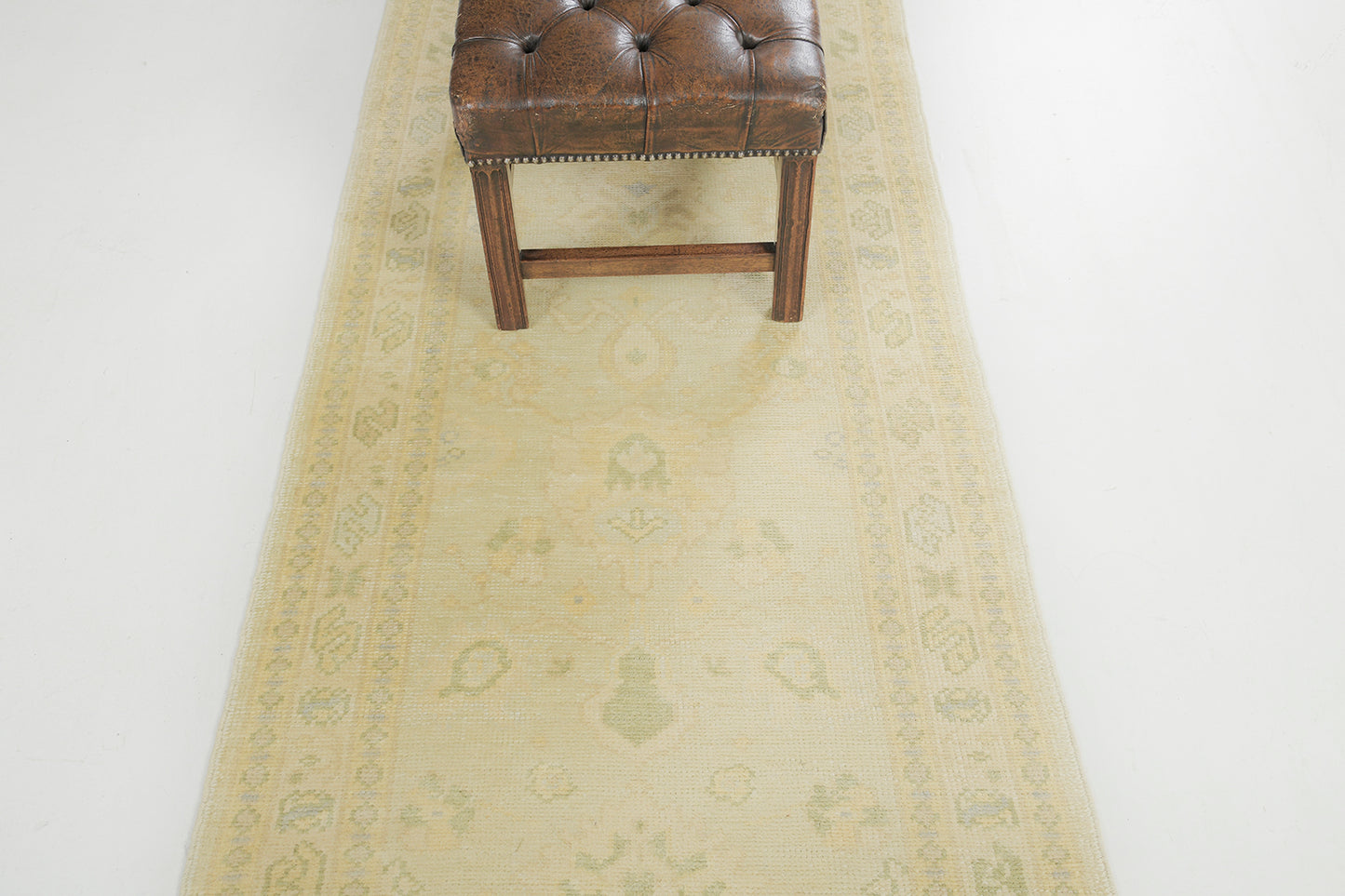 Turkish Oushak Revival Runner