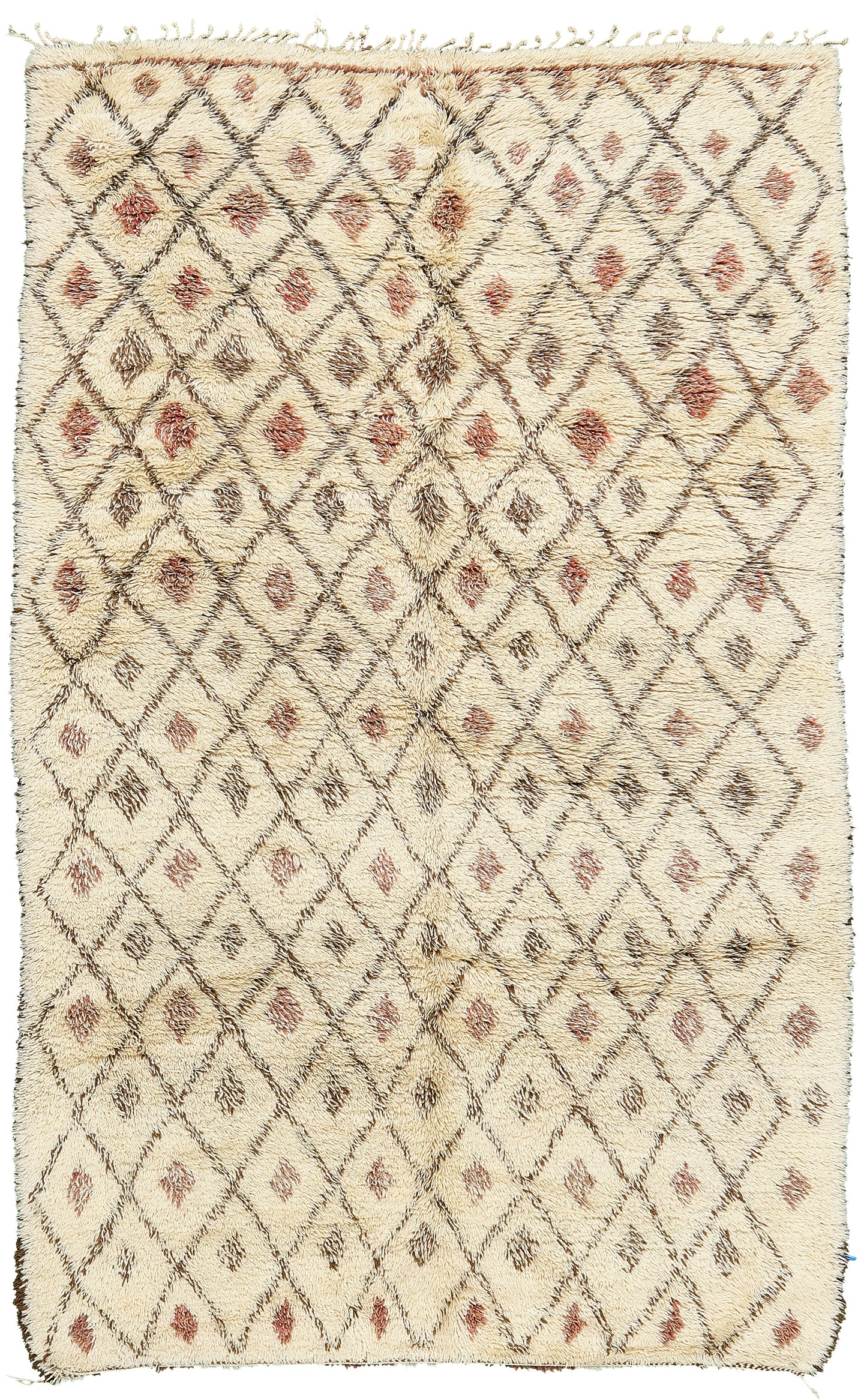 Modern Rug Image 13158 Vintage Moroccan Beni Ourain Tribe Rug