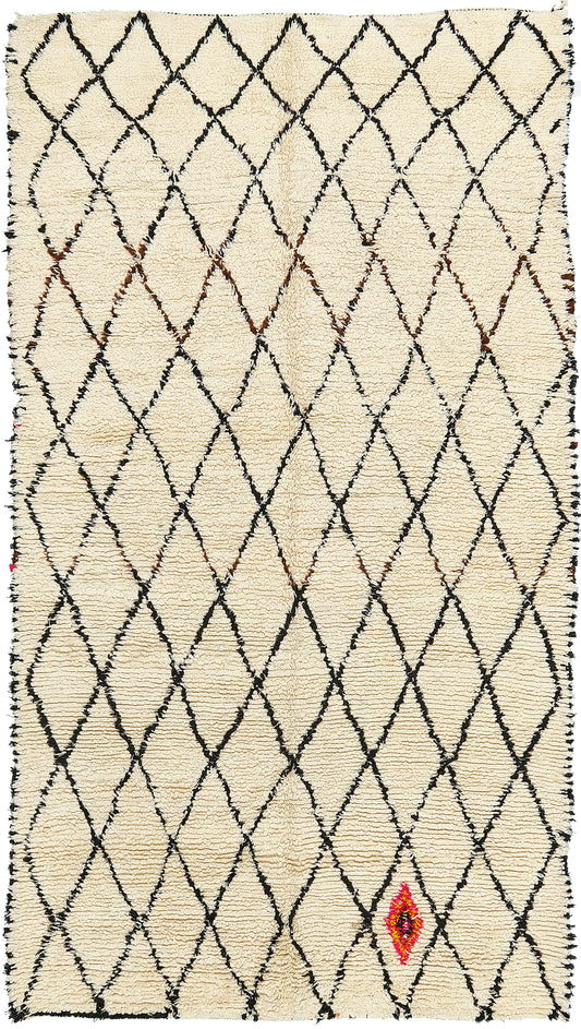 Modern Rug Image 13148 Vintage Moroccan Beni Ourain Tribe Rug