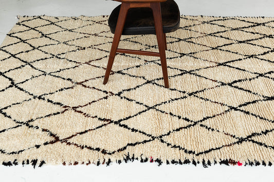 Modern Rug Image 13149 Vintage Moroccan Beni Ourain Tribe Rug