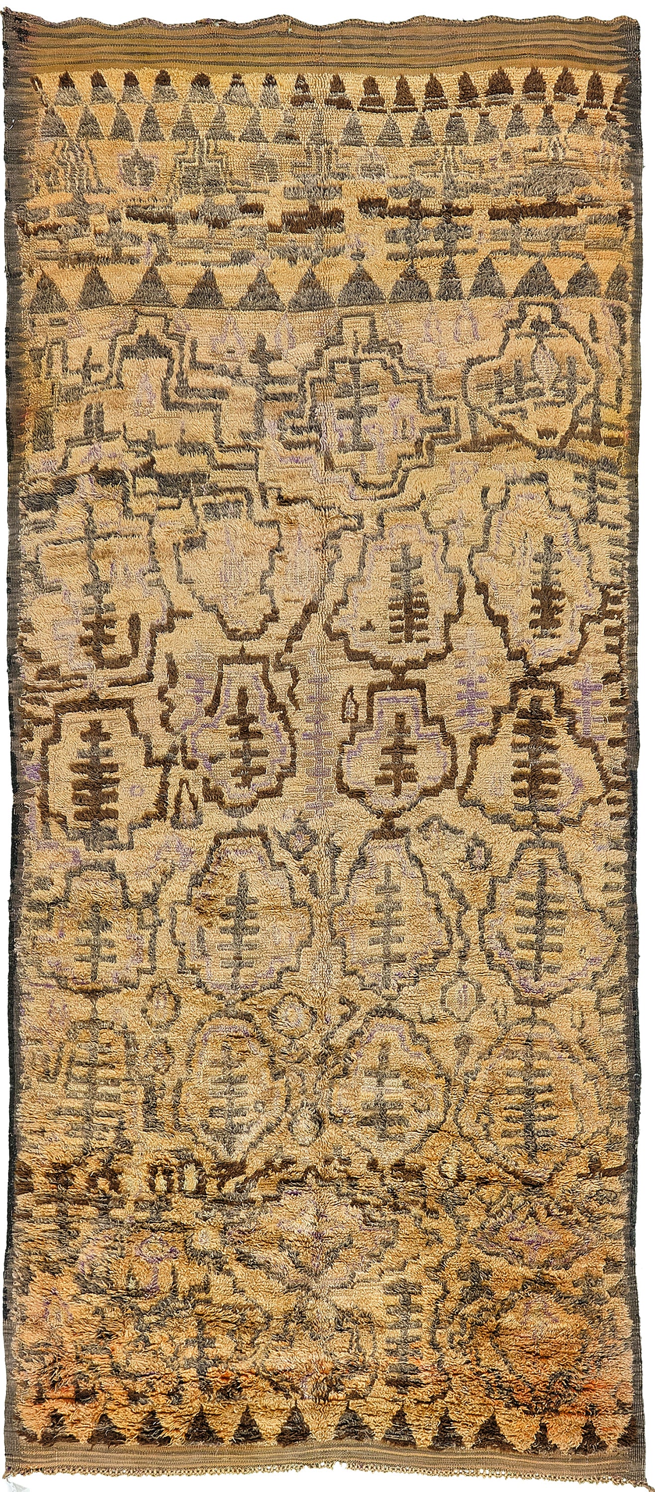 Vintage Moroccan High Atlas Tribe Rug