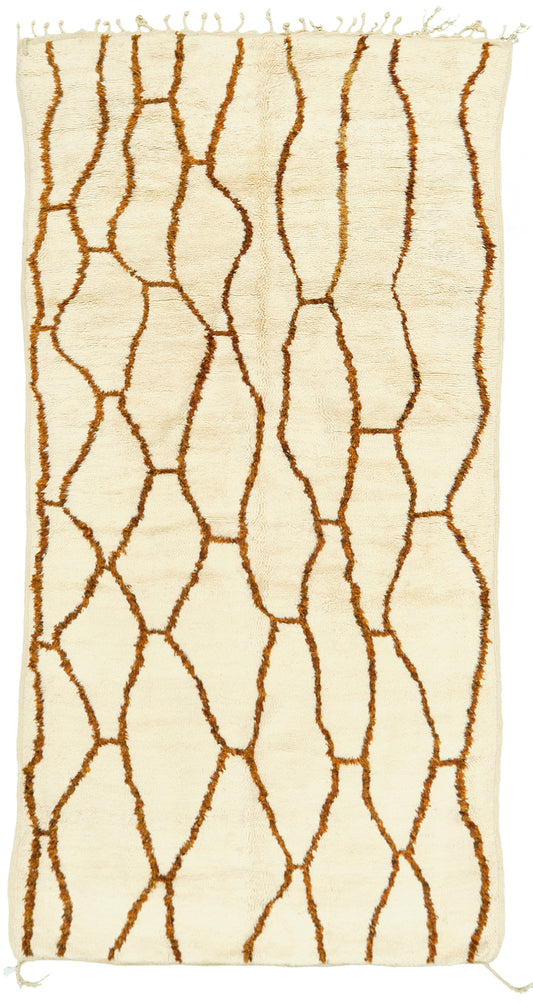 Modern Rug Image 13206 Vintage Moroccan Beni Ourain Tribe Rug