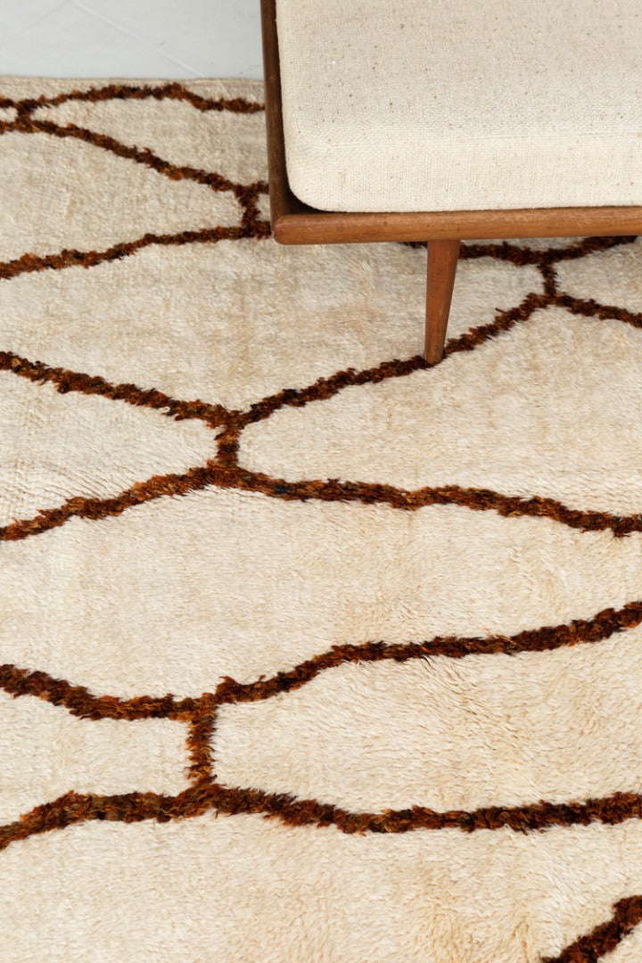 Modern Rug Image 13210 Vintage Moroccan Beni Ourain Tribe Rug