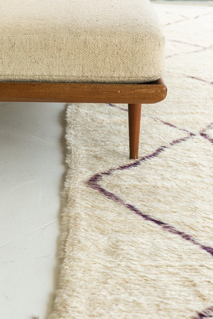 Modern Rug Image 13199 Vintage Moroccan Beni Ourain Tribe Rug