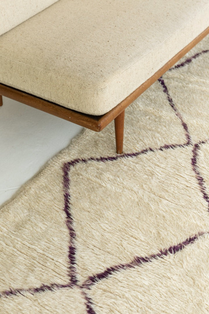 Modern Rug Image 13198 Vintage Moroccan Beni Ourain Tribe Rug
