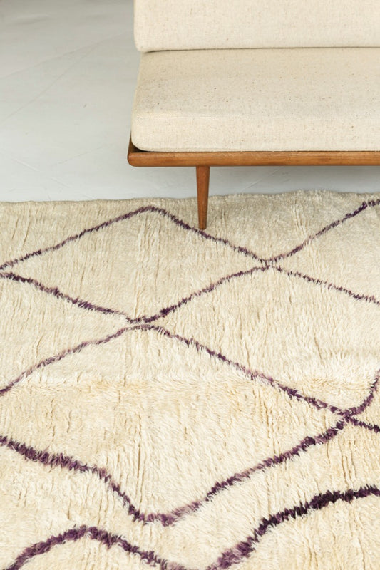 Modern Rug Image 13197 Vintage Moroccan Beni Ourain Tribe Rug