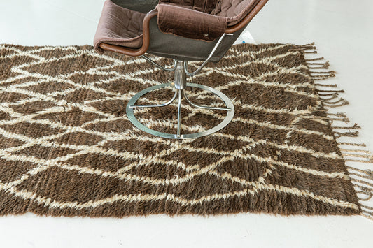 Modern Rug Image 13104 Vintage Moroccan Beni Ourain Tribe Rug