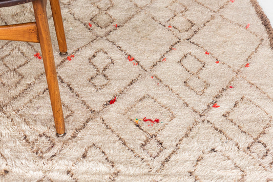 Modern Rug Image 13119 Vintage Moroccan Beni Ourain Tribe Rug