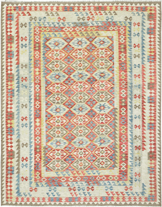 Vintage Style Tribal Natural Dye Flat Weave Kilim