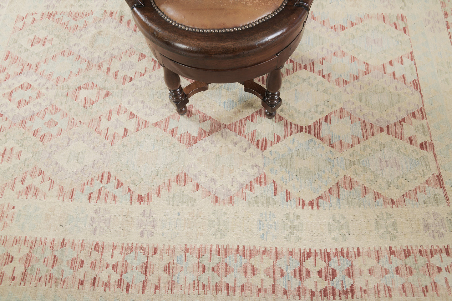 Vintage Style Tribal Natural Dye Flat Weave Kilim