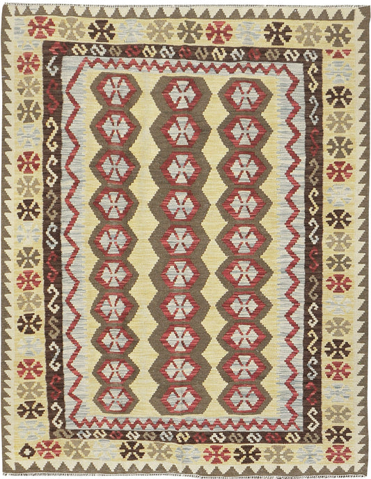 Vintage Style Tribal Natural Dye Flat Weave Kilim