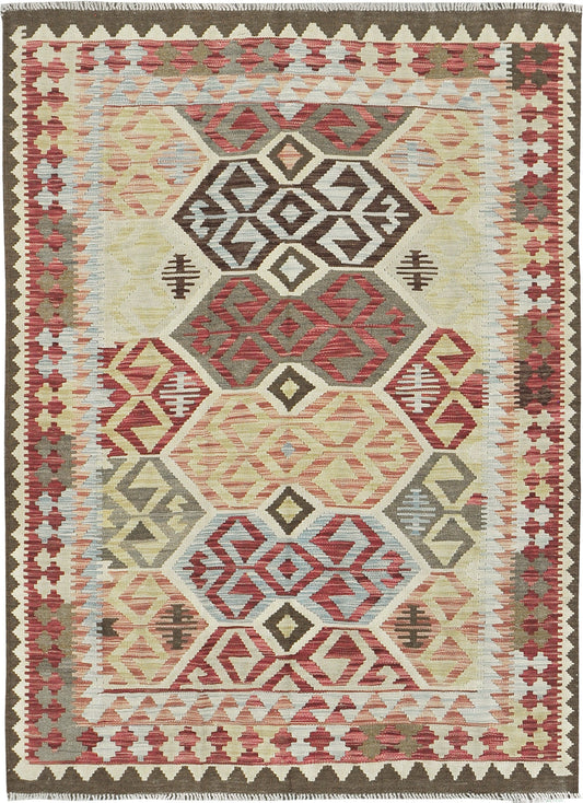 Vintage Style Tribal Natural Dye Flat Weave Kilim