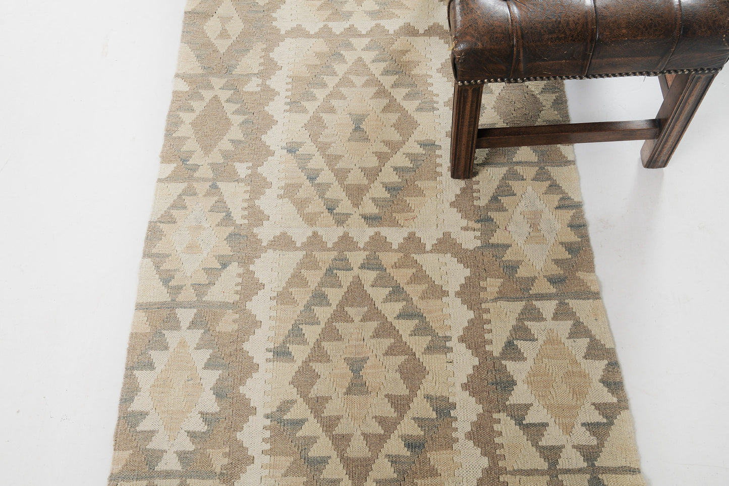 Vintage Style Tribal Natural Dye Flat Weave Kilim