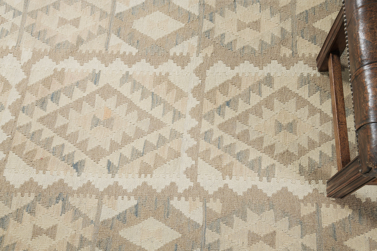 Vintage Style Tribal Natural Dye Flat Weave Kilim