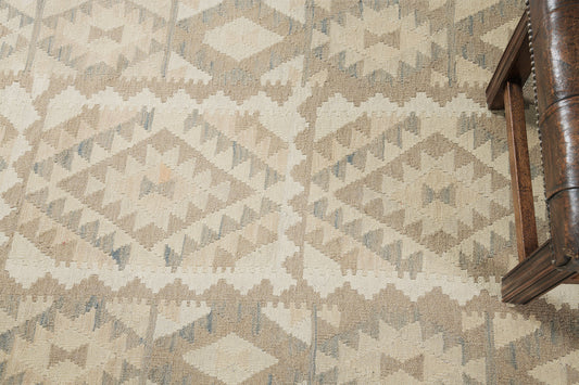 Vintage Style Tribal Natural Dye Flat Weave Kilim