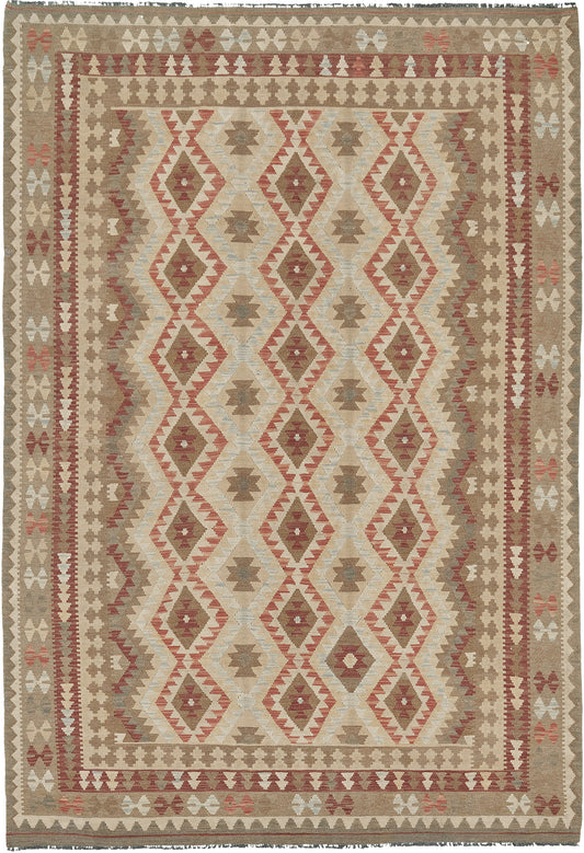 Vintage Style Tribal Natural Dye Flat Weave Kilim