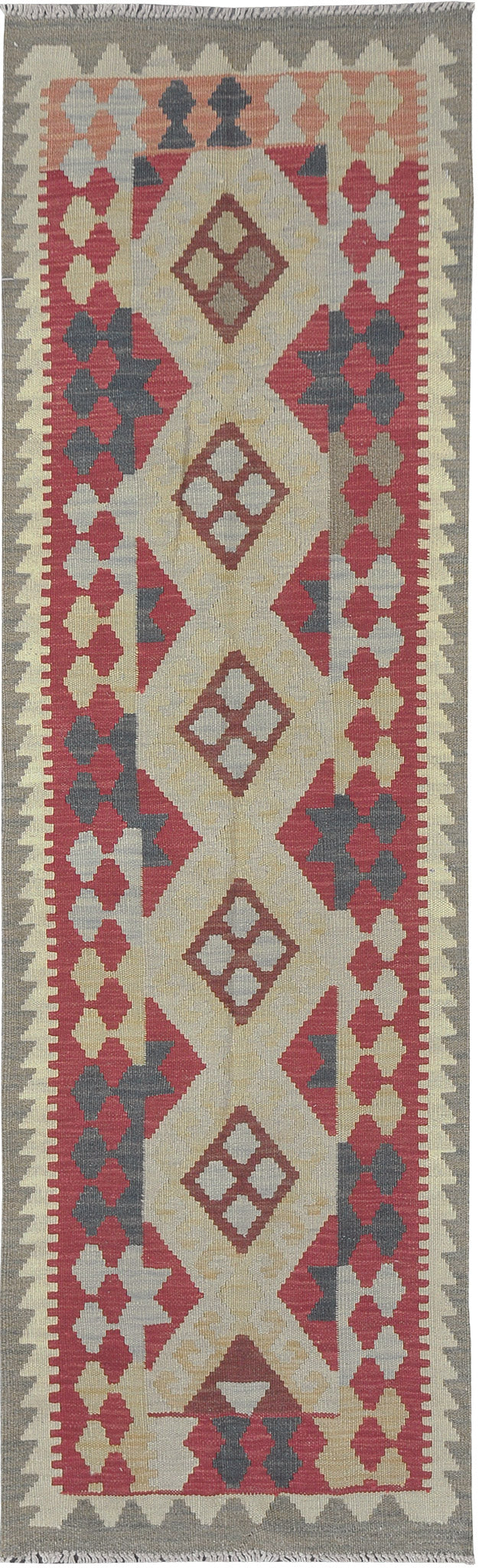 Vintage Style Tribal Natural Dye Flat Weave Kilim