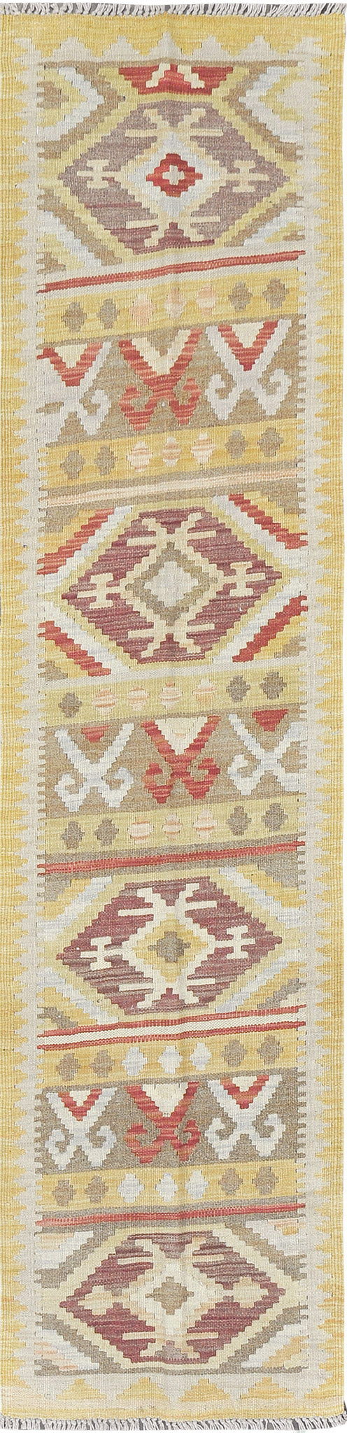 Vintage Style Tribal Natural Dye Flat Weave Kilim