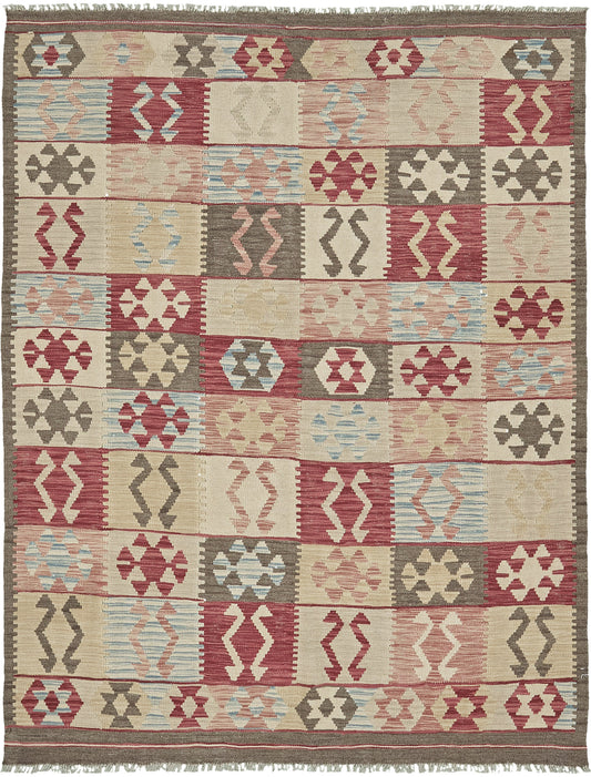 Vintage Style Tribal Natural Dye Flat Weave Kilim