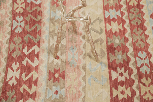 Vintage Style Tribal Natural Dye Flat Weave Kilim