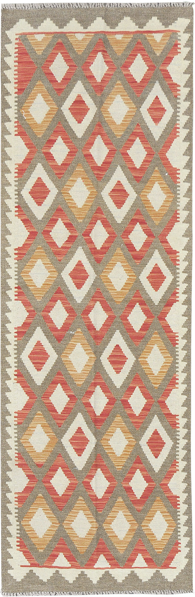 Vintage Style Tribal Natural Dye Flat Weave Kilim