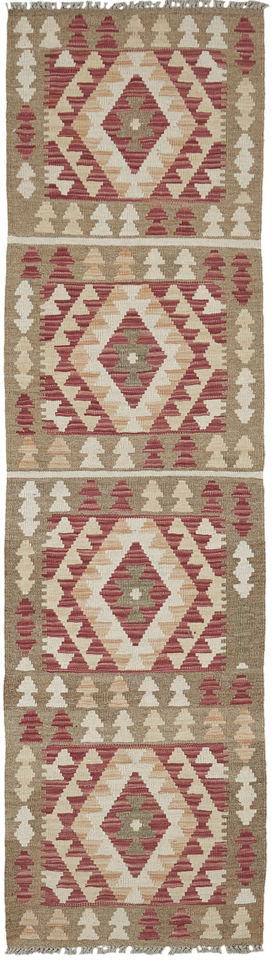 Vintage Style Tribal Natural Dye Flat Weave Kilim