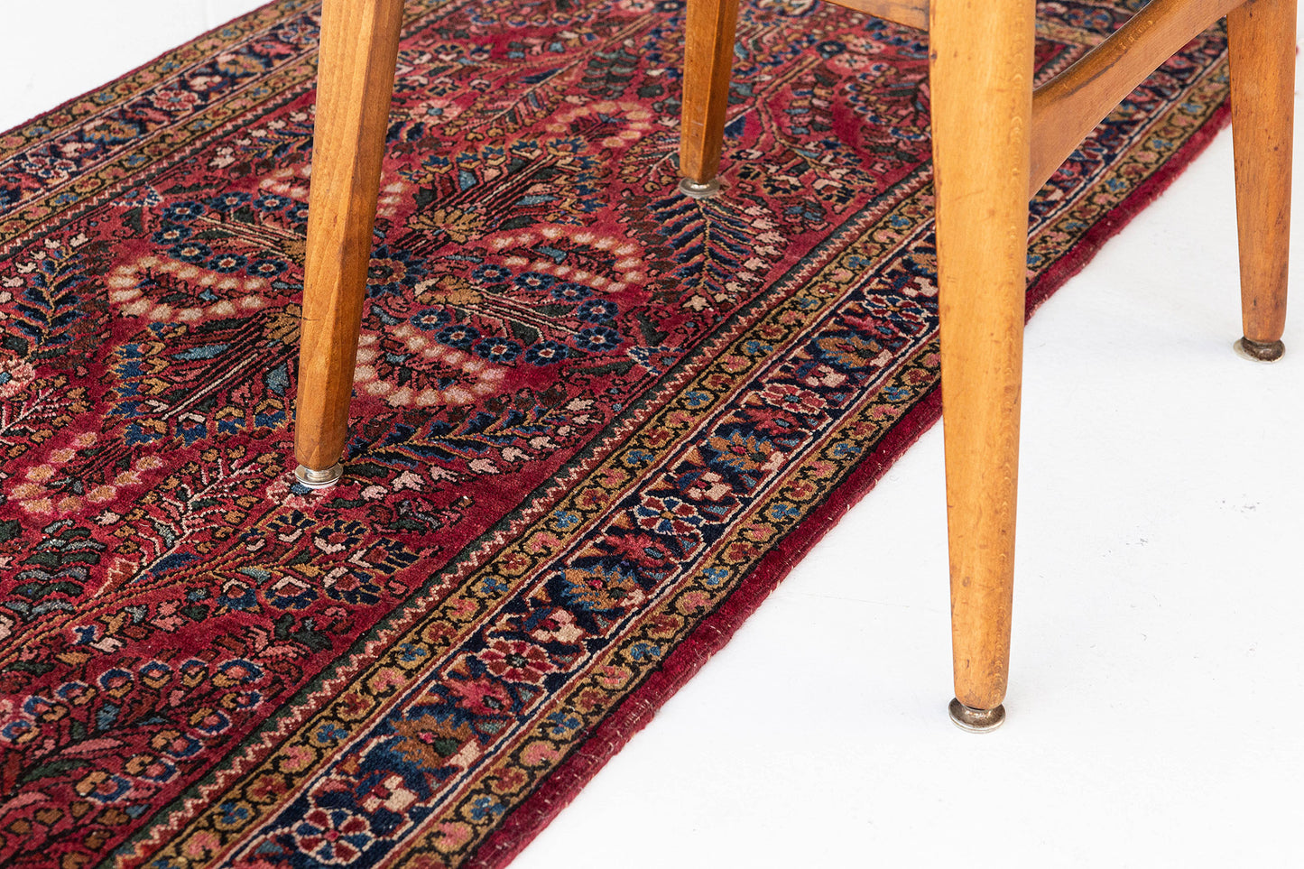 Persian Rug 4107 Vintage Persian Sarouk Rug 25259